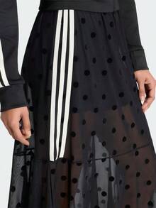 Adidas Originals Women's Knit Maxi Skirt KV1177 - Black and White - View 3