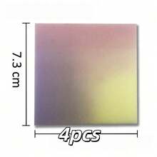 50/200pcs Glitter Gradient Sticky Notes, Strong Adhesion No Curling, Back To School Memo Pads, Student Notebook Office Memo, Planner Decoration, Shiny Starry Glitter Texture, Freely Cut And Shape, Planner DIY Creative Matching - A - View 15