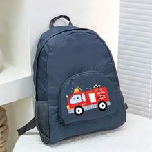 1pc Multifunctional Large Capacity Backpack, Car Design, Suitable For Hiking, Outdoor Activities, Fitness, School And Travel, Lightweight, Foldable, Equipped With Dual Zippers And Printed Design, Large Capacity Storage Bag - Multicolor - View 11