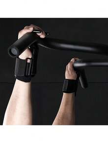 Fitness Pull-Up Grip Hook, Thickened Wrist Strap Design, Cushioned Padding For Wrist Protection, Reinforced Metal Hook, Wear-Resistant Webbing, Enhances Grip Strength, Suitable For Deadlifts, Weightlifting, Pull-Up Bar Training, Reduces Arm Load, Unisex Fitness Training, Strength Training Auxiliary Tool, Gym And Home Workout Fitness Accessory - Multicolor - View 2
