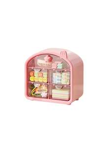 1 Pink House-Shaped Storage Box For Kids' Rooms Or Nurseries - Multicolor - View 8