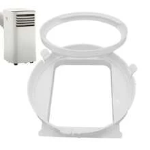 Portable Air Conditioner Hose Adapter With Square To Round Interface 5.9 Inch Diameter Exhaust Pipe Body Connector - View 3