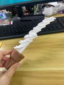 1pc Stretchable Ice Cream Stress Relief Toy, Funny Prop, Magic Ice Cream, Magic Prop, Stress Relief Toy - Multicolor - View 6