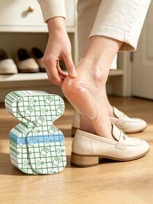 20/10/1pc Heel Cushions, Invisible Transparent Gel Heel Protectors, Self-Adhesive Anti-Chafing Anti-Blister Foot Care Pads, Soft Heel Pads, Suitable For High Heels And Loose Shoes, Practical Daily Foot Care Accessory To Relieve Foot Pain - Multi-color - View 2