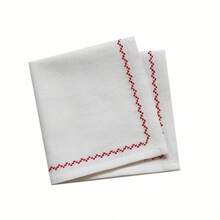 1/2/4pcs White Colorful Line INS Style Tree Branch Square Napkins, Embroidered Food Photography Props Background Cloth Placemats Tablecloths - Multicolor - View 8