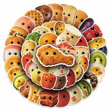 60PCS Abstract MEME Food Stickers Funny Meme Stickers Vegetable Fruit Stickers Vinyl Waterproof Stickers For Water Bottle,Computer,Laptop,Phone,Luggage,Notebook,Fridge - Multicolor - View 1