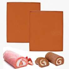Large Swiss Roll Cake Mat, Flexible Silicone Baking Tray, Silicone Cake Roll Mold, Non-Stick Baking Pan - Multicolor - View 3