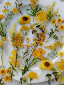 1 Pack 40pcs Fresh Sunflower Daisy Flower PET Stickers - DT1772 - View 3