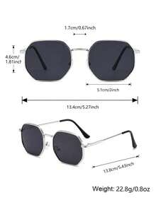 2pcs Men's Metal Full Frame Vintage Elegant Fashion Glasses, Suitable For Daily Commute, Outdoor And Vacation Use - Multicolor - View 5