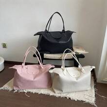 NEWHEY Large Woven Crossbody Bags For Women - Vegan Leather Large Shoulder Purse & Cute Handbag - Y2K Dumpling Tote - Multicolor - View 10