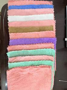 20pcs Towel Cloth - Multicolor - 10x10 Inches, Soft & Absorbent - Perfect For Bath, Face, Hands, Kitchen, Spa - Multicolor - View 7