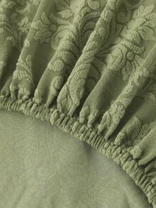 Beige Style Chair Covers Dining Chair. Simple Plant Print. For Hotels And Home Use - Green - View 5