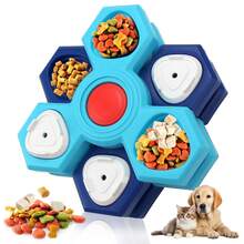 1pc Dog Puzzle Toy, Multi-Layer Rotating Slow Feeder Dispenser, IQ Training Foraging Game Interactive Enrichment Toy, Suitable For Small, Medium And Large Dogs - Multicolor - View 10