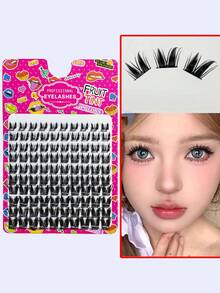 Big Baby Natural Realistic Thick Cartoon Sweet Segmented Single Cluster False Eyelashes - View 4