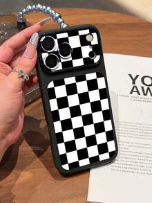 黑白棋盤格手機殼 360°全方位保護 TPU 磨砂霧面手機殼，適用於 iPhone 手機殼與 Galaxy 手機殼，17 Pro Max 手機殼保護殼，可愛手機殼，適用於 iPhone 13 手機殼、 15 手機殼、 16 Pro Max 手機殼、 16 手機殼、 14 手機殼、 15 手機殼、 16 Plus 手機殼，Galaxy 手機殼可作為禮物或個人使用 - 彩色 - 查看 3