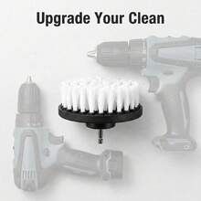 4pcs 4-Inch Soft Drill Brush Attachments | Multi-Purpose Electric Scrubber For Carpet, Leather, Glass & Car Tires - A - View 8