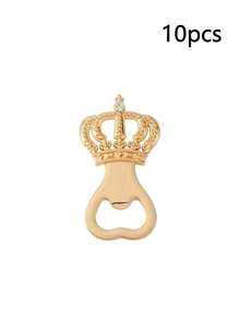 5/10Pcs Laser Engraving Allows For Customized Text. This Is A Crown-Shaped Beer Opener. It Can Be Engraved With Personalized Text. It Is Suitable For Giving As A Gift Or For Personal Use. - Multicolor - View 10
