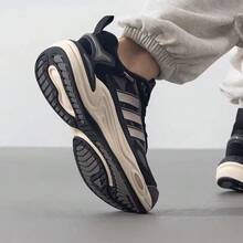 Adidas Women's Cushioned Responsive Athletic Casual Shoes - Black - View 3