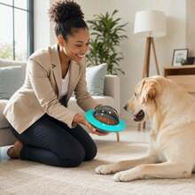 1pc Dog Puzzle Slow Feeder Toy, Treat Dispenser, Interactive Food Bowl, Chew-Resistant, Dog Teething Toy, Slow Pet Feeder, Boredom Relief Toy, Adjustable Feeder, Encourage Exercise, Interactive Puzzle Feeder, Multi-Size Dispensing Holes, No Clogging, Easy To Clean - Multicolor - View 8