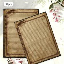 Vintage Series Letter Paper, 30 Sheets/Pack, High-Quality Paper, Artistic Vintage Design, Multi-Purpose Letter Paper - Rectangle - View 7