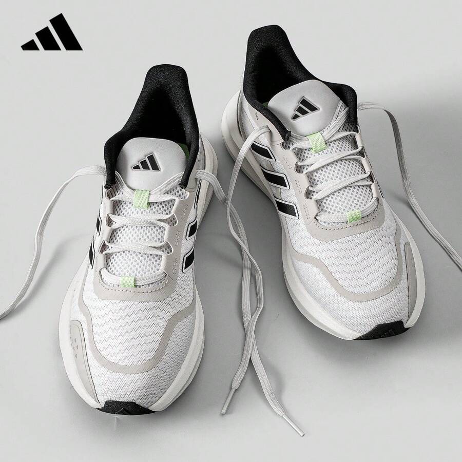 Adidas Men's 2025 New Official Authentic Mesh Sports Casual Running Shoes JQ1163 - White - View 1