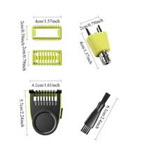 2/3/4/5pcs Set Of Guard Comb For One Blade Set, Adjustable 14-In-1 Precision Comb With Body Guard, Skin Protector, Attachments For Shaving, Grooming, With 14 Length-Settings,Compatible With QP210/50 220 2523 2520 - A - View 7