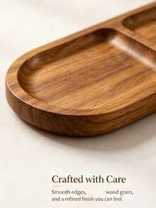 Wooden Tray, Made Of Premium Acacia Wood, Wooden Tray For Kitchen Dining Table Decoration, Home Decor, Coffee Table And Home Decoration, Tray Can Hold Candy, Cookies And Nuts, Cold Platter, Cheese Platter, Suitable For Afternoon Tea, Dinner, Halloween Use, Daily Use, Gift For Friends And Family, Add Sweet Atmosphere To Holidays, Very Suitable For Seasonal Decoration, Suitable For Breakfast, Bread And Appetizer Presentation. - View 3