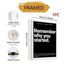 1件 Remember Your Original Intention Goal Seize The Moment 勵志牆面裝飾海報，適用於臥室、辦公室、浴室、居家裝飾 - 彩色 - 查看 15