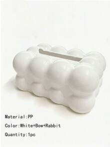 1-3pcs Cloud Shaped Plastic Tissue Box, Square Desktop Tissue Holder, Marshmallow Design, Suitable For Living Room, Bedroom And Dining Table Decoration - Multicolor - View 15