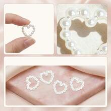 100/300/400/500pcs Pearl Bow Table Confetti, Bow Theme Glitter Table Confetti, Wedding Table Confetti Decoration DIY Handmade Bow Nail Art Gift Packaging, Christmas Decoration, Christmas Stocking Filler - Multicolor - View 6