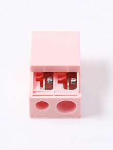 140/60/20/3/2/1 Dual-Use Large And Small Double Hole Makeup Pencil Sharpener, Square Eyebrow Pencil Dedicated Makeup Pencil Sharpener, Minimalist Pencil Sharpener, Pencil Sharpener - Multicolor - View 6