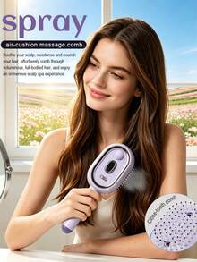 Electric Mist Detangling Massage Comb, Wireless Straightening Brush No Hair Damage, USB Rechargeable Detangling Styling Comb, Self-Cleaning Anti-Tangle Detangling Comb, Electric Mist Airbag, Portable Fashion, Best Gift For Women, Valentine's Day Gift, Gift For Girlfriend, Wife, Mother, Unisex - Multicolor - View 4