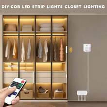 Acosh Neon 1-6pcs 5V Smart COB LED Light Strip, USB Dimmable LED Light Strip 320LED, Suitable For Wall Kitchen Cabinet, Self-Adhesive Light - Warm White - View 6