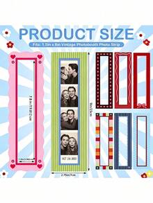 Waterproof Refrigerator Photo Clips, Colorful Retro Style, Vertical Photo Frame, Suitable For Refrigerator, Kitchen And Home Decor - Multicolor - View 8