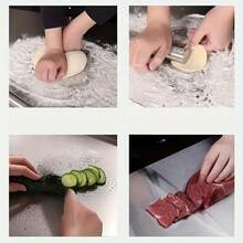1pc Stainless Steel Cutting Board, Kitchen Essential - Large Stainless Steel Cutting Board With Lid And Non-Slip Pad, Suitable For Countertop, Used For Cutting Meat, Vegetables, Bread And Baking, Kitchen Accessory - Silver - View 5