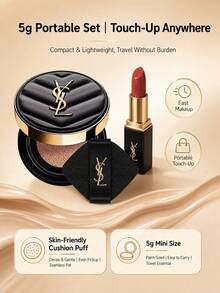 Yves Saint Laurent Black Leather Cushion B20 5g Trial Size - Smooth Natural Finish, Suitable For Daily Touch-Ups - B20/5g - View 9