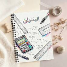 1pc Science Formula Stationery Pattern Hand-Drawn Style Spiral Notebook, Fun Subject Illustration Suitable For Student Exercise Writing Notebook, Learning Supplies, Back To School Season Essential - A - View 7