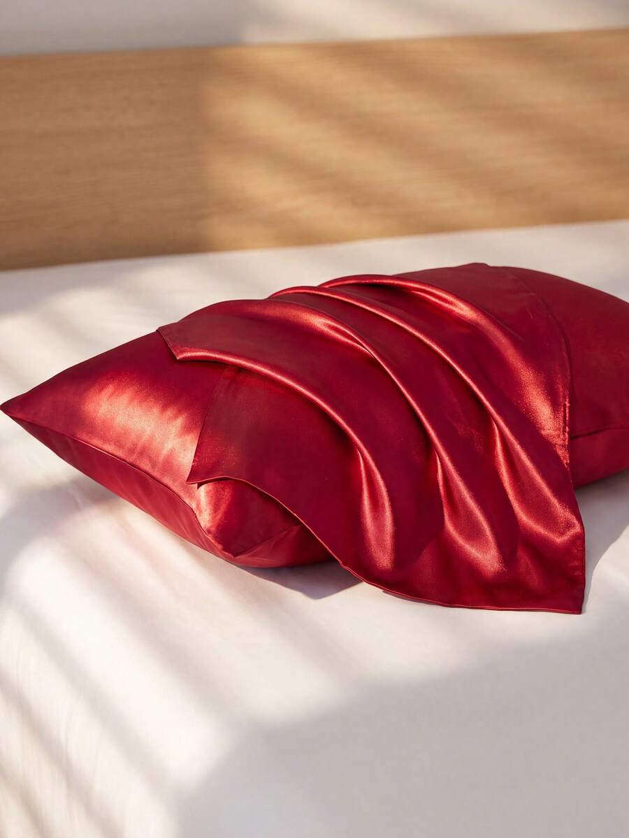 1/2pcs Luxury Silky Soft Pillowcases - Breathable Skin-Friendly, Cool ...