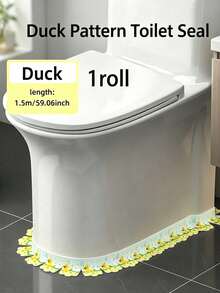 Peel And Stick Toilet Base Seal Strip, Waterproof Decorative Edge Trim Tape, Self‑Adhesive Cute Pattern Caulk Strip For Bathroom Toilet Base Wall Corner - Multicolor - View 12