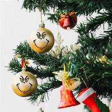 The Grinch 10pcs The Face Decorative Stickers Home Engineering DIY Wall Decals Birthday Party Supplies Stackable 3D Stickers - Multicolor - View 4