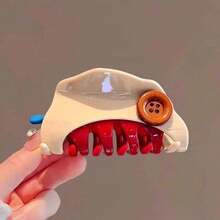 Ins Cute Cartoon Hollow Colorblock Puppy Claw Clip New Premium Hair Claw Holiday Decoration - Multicolor - View 5