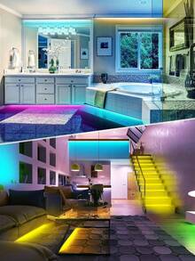 USB Powered RGB TV Backlight Strip, Color Changing Ambient Light, Suitable For TV, Computer Monitor, Home Theater Decoration, Room, Living Room And Cabinet Decor Ambient Light Strip - Multicolor - View 8
