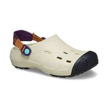 Crocs Sepatu Bakiak Berongga untuk Pria dan Wanita, Sepatu Kasual Olahraga Luar Ruangan - Putih/berwarna tulang - View 3