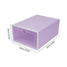 20Pcs Plastic Shoe Boxes Stackable Large Shoe Storage Boxes With Lids - Clear - View 10
