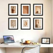 Mosearon 3pcs/2pcs/1pc Minimalist MDF Photo Frame, A4 Certificate Frame, 30*40cm Poster Frame, No Backing Paper, With Transparent Acrylic Panel; Suitable For Living Room, Bedroom And Gallery Wall Decor - MDF - View 8