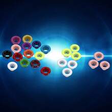 100-Piece Metal Eyelet Set, 4mm Inner Diameter, Eyelets With Washers, For Bags, Shoes, Clothing And DIY Crafts, Assorted Colors - View 4