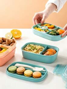 Refrigerator Storage Containers, Suitable For Refrigerator, Microwave, Oven, Dishwasher, Etc. Mini Portable Lunch Box, Salad Fresh-Keeping Box, Leftover Storage Box, Sushi Box, Etc. - Multicolor - View 3