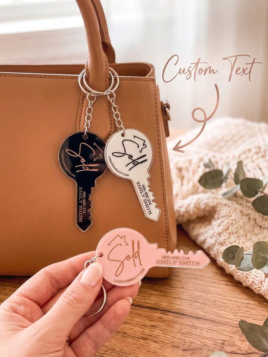 1-6pcs Customized Photo & Text Keychains, Personalized Acrylic Keychains, Custom Couple Keychains, Cute & Fun, Suitable For Family And Friends Custom Keychains