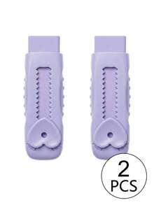 Customizable Retractable Erasers, Personalized Pencil Rubber Erasers For Drawing, Student Stationery Back To School Gift, Multi-Functional Art Erasers For Office School Students Classroom Rewards - Purple - View 19