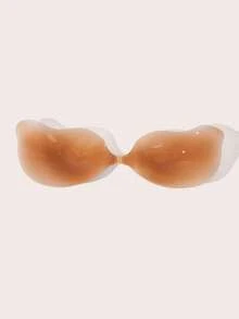Lignisse Solid Silicone Invisible Bra, Ultra Thin Seamless Strapless Self-Adhesive Push Up Sticky Bra For Women Deep V Backless Summer Beach Party Dress - Multicolor - View 8